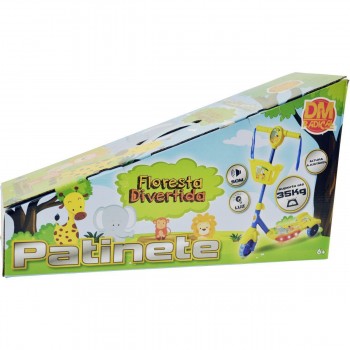 PATINETE COM CESTA FLORESTA DIVERTIDA