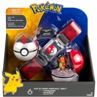 POKÉMON KIT CINTURÃO DE AÇÃO COM POKÉBOLAS - CHARMANDER/SQUIRTLE 