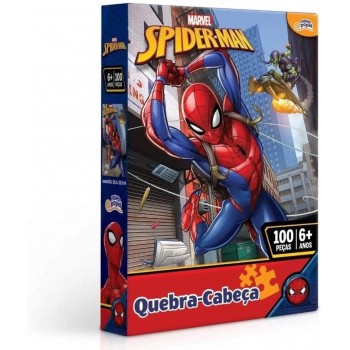 QUEBRA CABEÇA MARVEL SPIDER-MAN 100 PEÇAS 