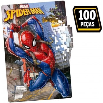 QUEBRA CABEÇA MARVEL SPIDER-MAN 100 PEÇAS 