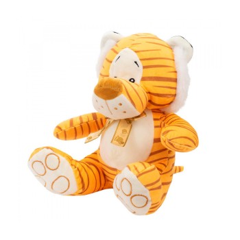 LEÃO DE PELÚCIA LISTRADO 23CM 